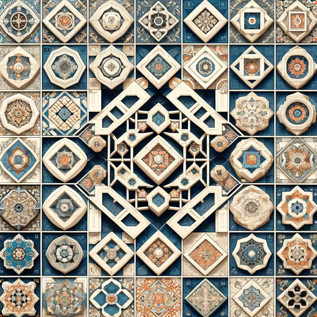 Are Arabic tile patterns Geometric