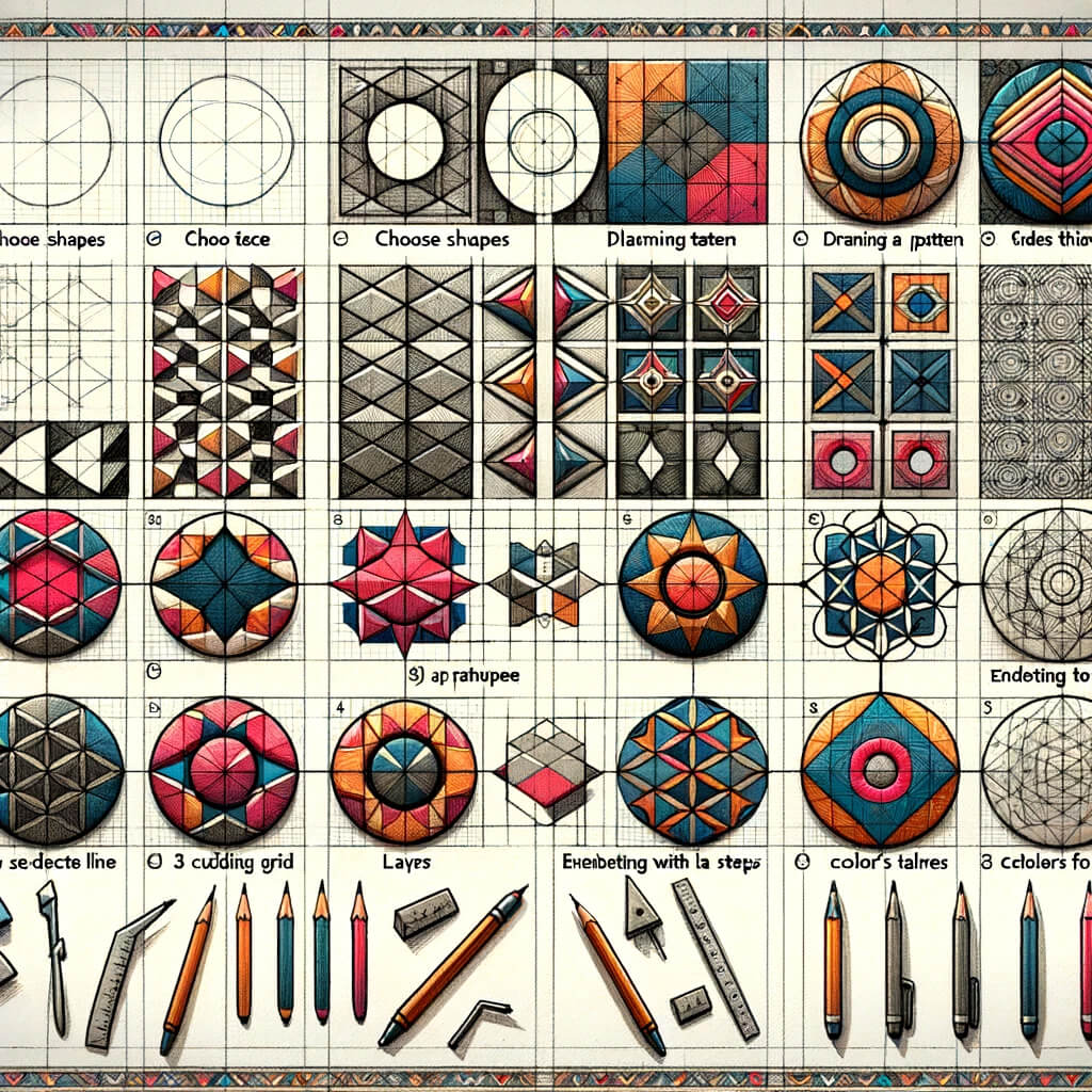 How to draw geometric patterns